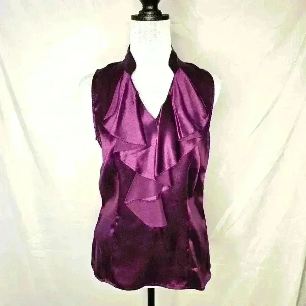 Ann Taylor sleeveless professional blouse size 4